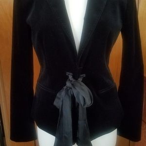 Matrix! black velveteen blazer, size 8 Ann Taylor